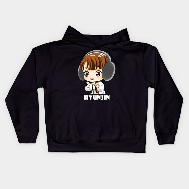 STRAY KIDS HYUNJIN CHIBI Kids Hoodie by LySaTee